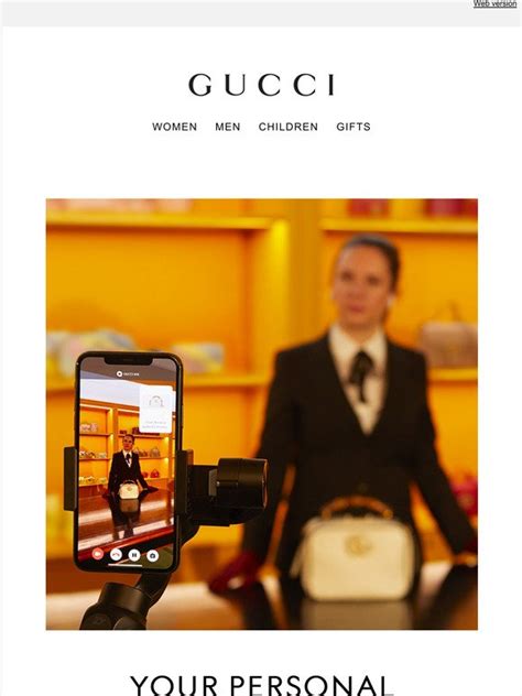 gucci digital showroom|gucci ecommerce.